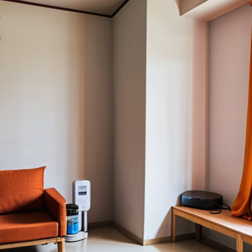 Home 7 **Prompt 1 (Everyday Impact & Efficiency):** A vibrant, modern Bangladeshi living room bathed in natural light. A sleek smartphone is effortlessly charging with a compact adapter on a minimalist table. In the background, a discreet inverter air conditioner unit is visible, subtly suggesting comfort and energy efficiency. A digital display on a wall or a meter could hint at reduced electricity consumption. The overall scene should convey a sense of convenience, savings, and contemporary living facilitated by power electronics.