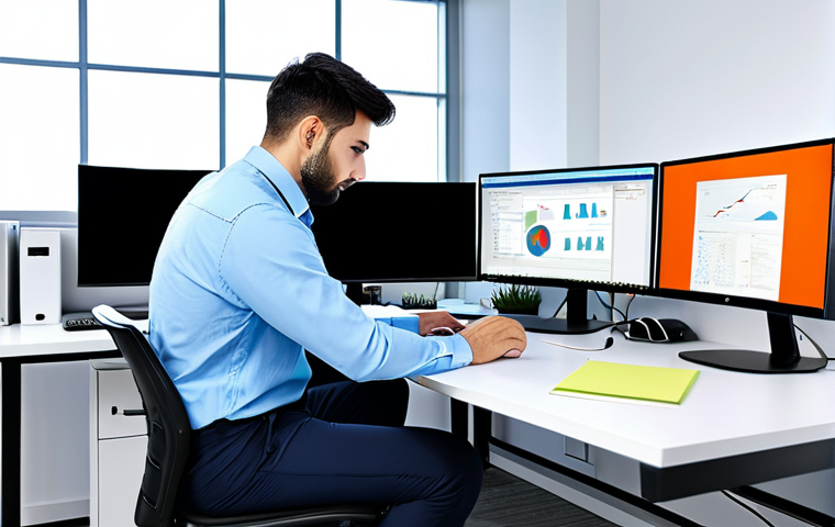 **
"A professional software engineer, fully clothed in a modest, collared shirt and comfortable pants, working at a clean, modern desk with multiple monitors in a bright office. The scene includes soft, natural lighting, perfect anatomy, and correct proportions. Safe for work, appropriate content, professional setting."
**