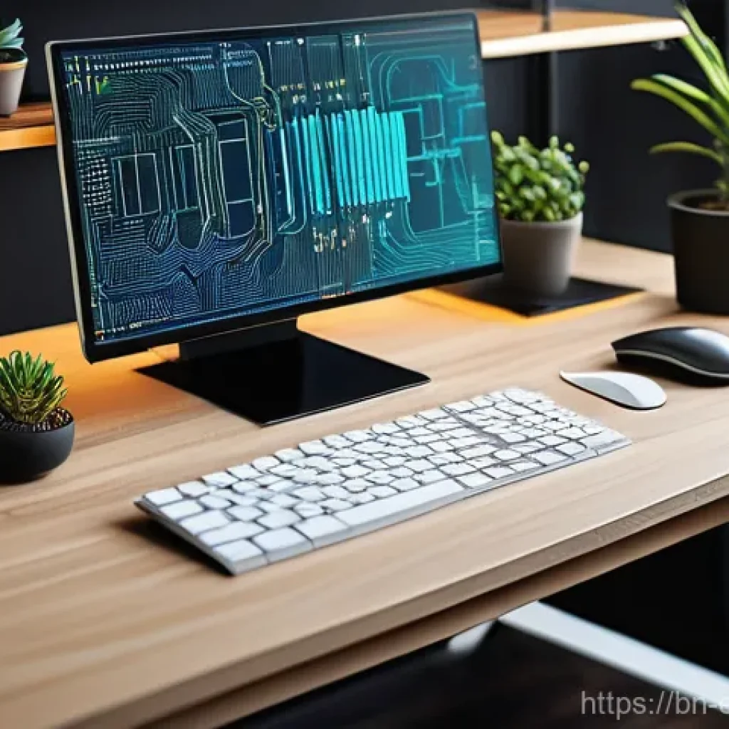 회로 설계 자동화 툴 소개 - **Prompt 1: The Modern Electronic Designer at Work**
"A clean, well-lit home office scene. A foc...